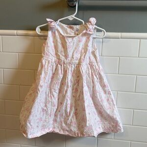 GAP Adorable White / Pink Llama 🦙 Patterned toddler Dress 3T
